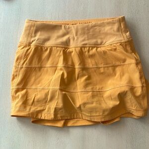 Lululemon Pace Rival Skirt Mango Dream sz 0